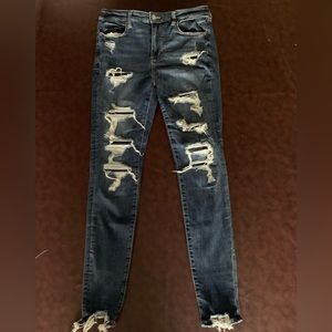 American Eagle Super High Rise Jeggings 12 Long